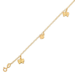 Yellow Charm Anklet