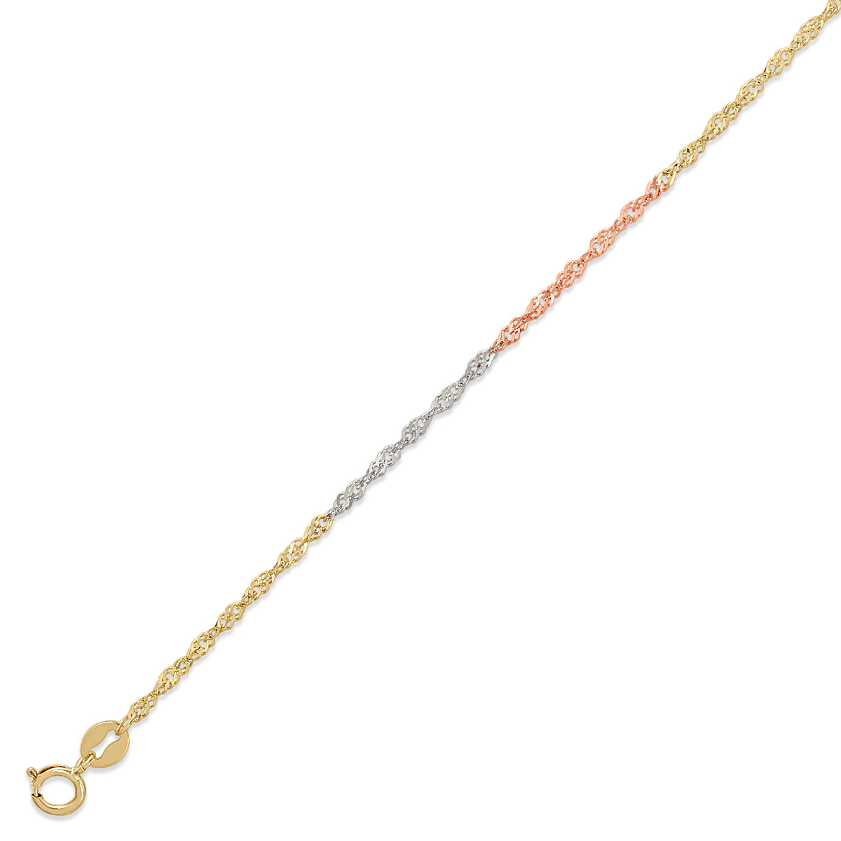 Chains - Tri Color Singapore | Crown Gold Inc. Wholesale Gold Jewelry