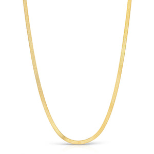 14Kt Yellow Gold 4.0mm Herringbone chain